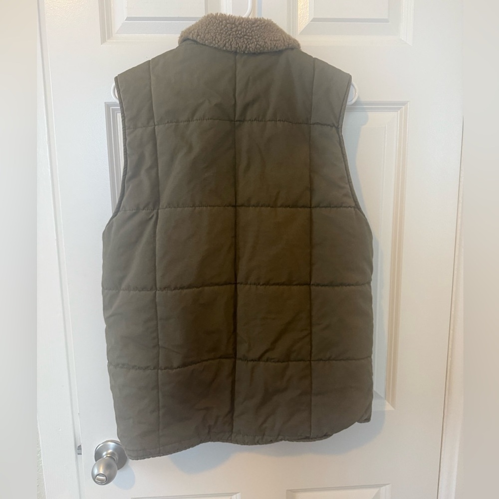 Roark Men’s Livingston Quilted Vest Size M army brown green Jamie Thomas - Picture 3 of 12